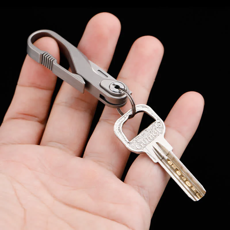Titanium Keychain Box Titanium Mini Folding Knife Box Cutter Keychain | FloralTrip